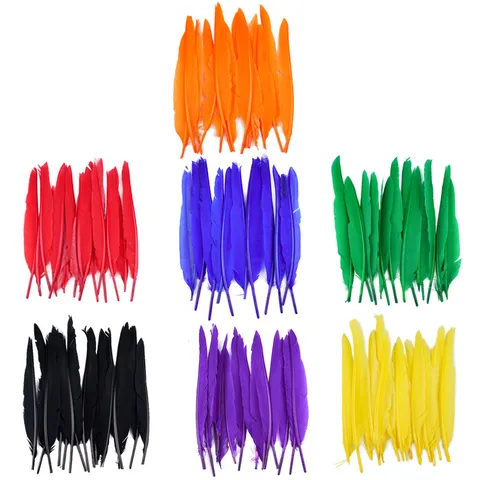 Natural Goose Feathers DIY Craft Feather Bulk For Wedding Party Decoration Handmade Accessories Colorful Feather Supply