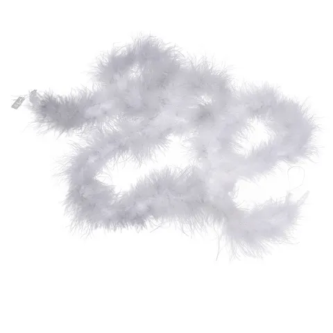 Bande de Plumes de Dinde Blanche DIY Fait Main Artisanat Boa de Plumes Pour Vêtements Fête Décoration Intérieure