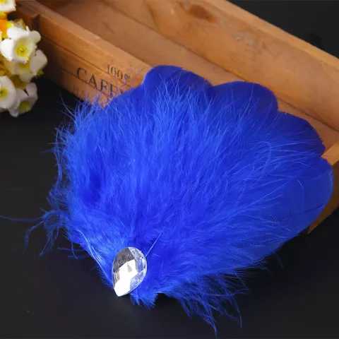 Pince à Cheveux en Plume pour Performance de Danse d'Enfants Coiffe en Plume Faite Main Doux Élégant Pince Latérale en Plume pour Filles