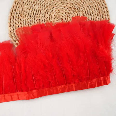 Fluffy Turkey Feather Trim Ribbon DIY Craft Fringe For Garment Costume Apparel Sewing Decoration Accessories
