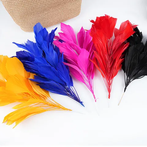 Postizo de Pluma de Ganso Suave y Esponjoso Tocado de Flor de Pluma Boda Fiesta Disfraz Escenario Rendimiento Accesorios de Vestir