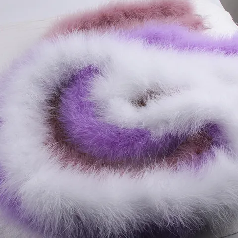 Boa de Plumes de Dinde Moelleux Écharpe de Plumes Colorée Accessoires de Vêtements de Costume Pour Fête Mariage Décoration
