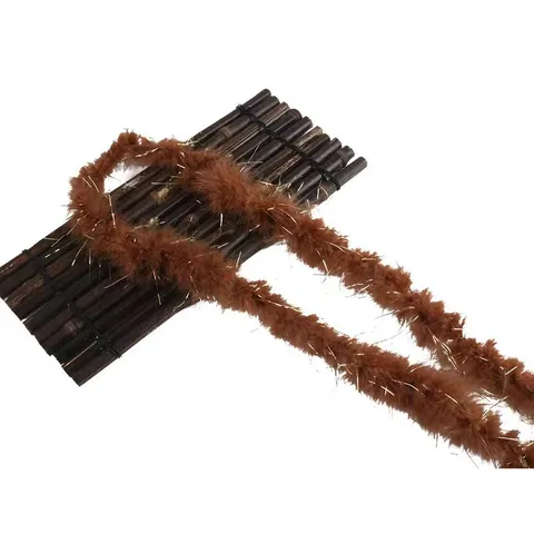 Fluffy Turkey Feather Boa With Colorful Silk Tinsel Craft Feather Strip For Clothing Decoration Christmas Party DIY Crafts