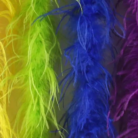 Fluffy Ostrich Feather Trim Ribbon DIY Craft Garment Sewing Accessories Collar Cuffs Party Wedding Decoration