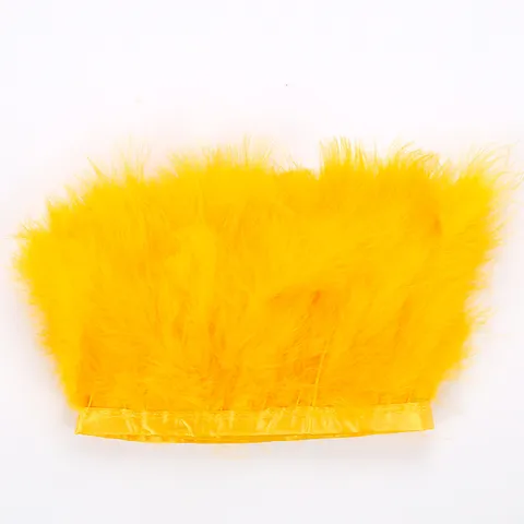 Garniture de Plumes de Dinde Moelleuse Ruban de Plumes Artisanales pour Accessoires de Vêtements DIY Couture Décoration