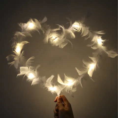DIY Ailes d'Ange Plume d'Oie Décoration de Gâteau Fête d'Anniversaire Romantique Mariage Ornements Décoratifs en Plumes