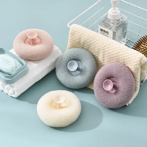 Japanese Style Exfoliating Mesh Bath Sponge Ball Shower Body Scrubber Cleaning Tool