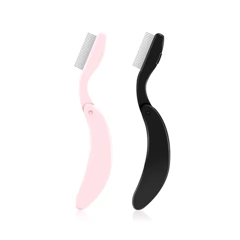 Opvouwbare Roestvrijstalen Wimperkam Draagbare Wenkbrauwborstel Mascara Separator Make-up Tool Voor Verzorging En Lifting Dames Beauty Accessoires