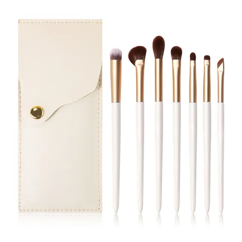 Professionelle Augen-Make-up-Pinsel Holzgriff Synthetikfaser Lidschatten Verblenden Hervorheben Concealer Eyeliner Kosmetik Beauty Tools