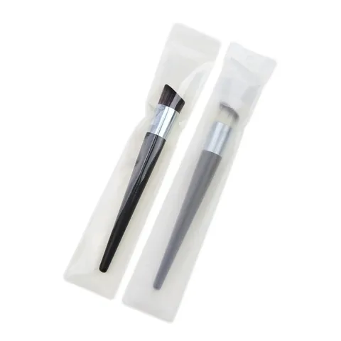 Professional Angled Foundation Brush Wooden Handle Synthetic Bristles Seamless Liquid Cream Concealer Makeup Brush Tool