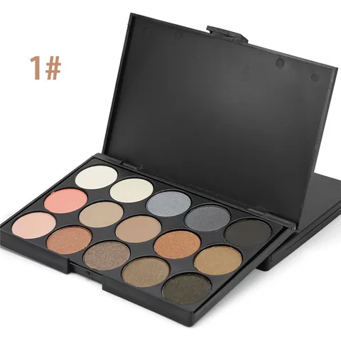 15 Colors Eyeshadow Palette Matte Shimmer Smokey Nude Earth Tone Pigmented Eye Makeup Palette For Women Cosmetic