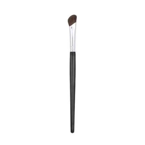 Pincel Profesional de Sombra para Nariz en Forma de Hoz Pelo de Poni Sesgado Pincel para Difuminar Sombras de Ojos Mango de Madera
