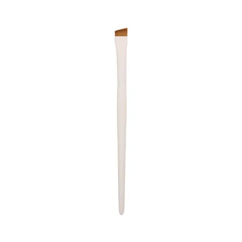 Ultra Dunne Mes Eyeliner Borstel Sikkel Plat Hoek Wenkbrauw Borstel Fijne Schuine Synthetische Haren Houten Handvat Make-up Borstel Detail Cosmetica Tool