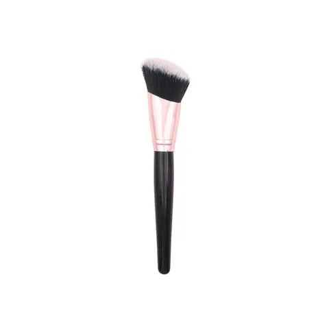 Elegant Angled Contour Makeup Brush Professional Soft Synthetic Fiber Foundation Brush Wood Handle Face Base Liquid Cream Cosmetic Tool