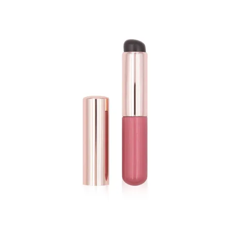Zachte Siliconen Lippenpenseel Met Deksel Vingervormige Lippenstift Blending Penseel Mini Draagbare Concealer Borstel Stofdichte Make-up Kwast Vrouwen