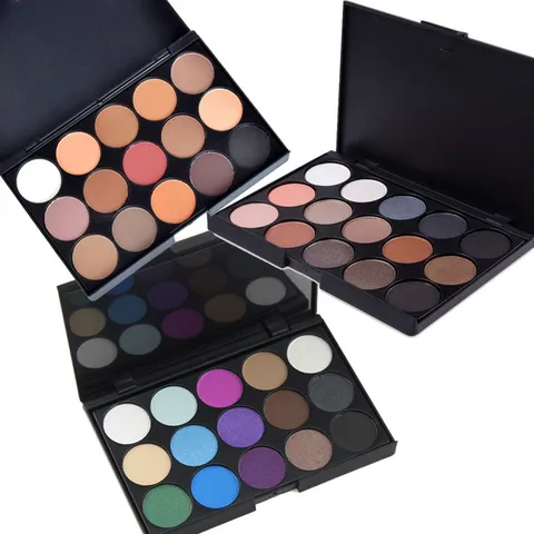 15 Colors Eyeshadow Palette Matte Shimmer Smokey Nude Earth Tone Pigmented Eye Makeup Palette For Women Cosmetic