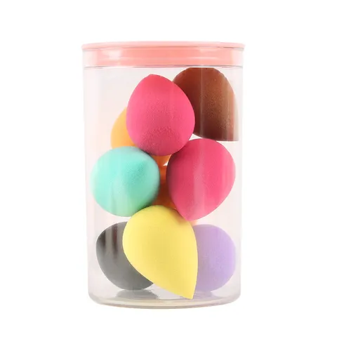 Mini Niet-Latex Waterdruppel Make-up Spons Set Hydrofiel Beauty Ei Foundation Blender Puffs Professionele Cosmetica Tools Met Fles