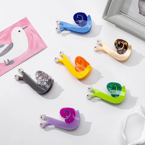 Kreative Cartoon Schnecke Acetat Haarklammer Süße Tierform Haarkralle Mode Haarschmuck Für Damen Haar Styling