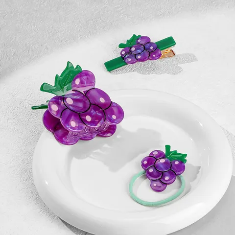 Azetat Frucht Haarklammer Für Damen Traube Kaki Blaubeere Hai Clip Elegantes Haarschmuck Accessoire