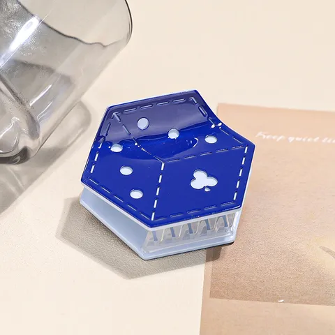 Personalisierte Acetat Würfel Haarklammer Kreatives Poker Design Haifisch Clip Für Damen Modische Haar-Accessoires