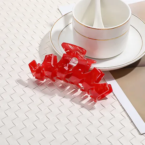 Pinza per Capelli in Acetato di Alta Qualità a Nodo di Bambù Grande Clip a Squalo Copricapo Chic e Versatile per Accessori Capelli Donna Quotidiani