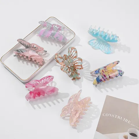 Eleganter Schmetterling Haarklammer Große Acryl Haarklemme Für Damen Mode Haarschmuck Tägliche Styling Haargreifer Haarnadel