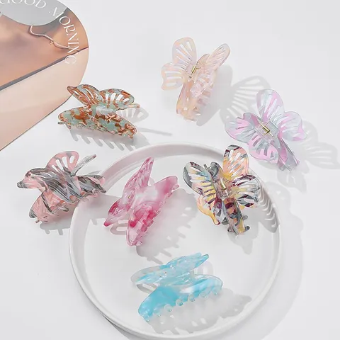 Eleganter Schmetterling Haarklammer Große Acryl Haarklemme Für Damen Mode Haarschmuck Tägliche Styling Haargreifer Haarnadel