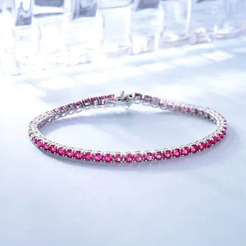 Klassisches Silber Tennis Armband Voll Eingelegt Strass Geometrisches Design Handschmuck Für Damen Bankett Alltag Geschenk