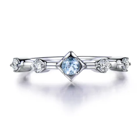 Euro-Amerikanischer Stil Casual Legierung Strass Eingelegter Ring Geometrische Runde Wassertropfenform Dünner Band Fingerring Für Damen Party Täglich Schmuck Geschenk