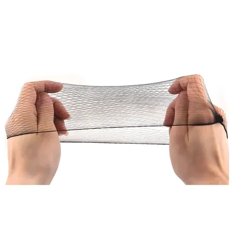 Invisible Elastic Mesh Hair Nets For Wigs Bun Cover Snood For Women Girls Ballet Dance Flight Attendant Black Nylon Hair Styling Accessories