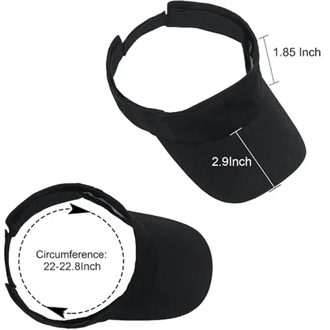 Καπέλο Visor Αθλητικό Unisex Ύπαιθρο Ρυθμιζόμενο Κλείσιμο Σκρατς Αναπνεύσιμο Μείγμα Πολυεστέρα Βαμβάκι Μονόχρωμο Κυρτό Γείσο Καπέλο Μπέιζμπολ Σκίαση για Τρέξιμο Τένις Άνδρες Γυναίκες