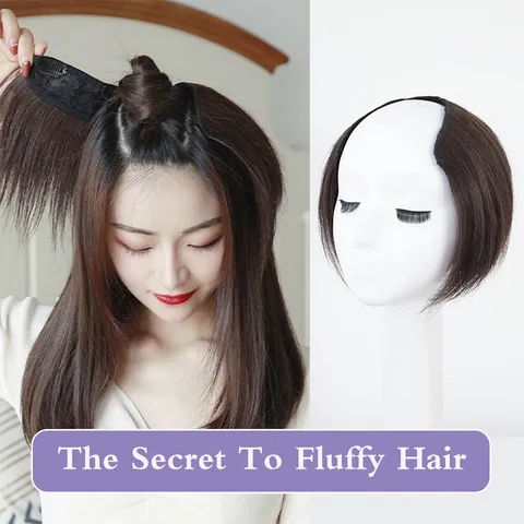 Extensiones de Cabello de Una Pieza en Forma de U con Clip Liso de Fibra Sintética de Alta Temperatura para Aumentar Volumen Mujer