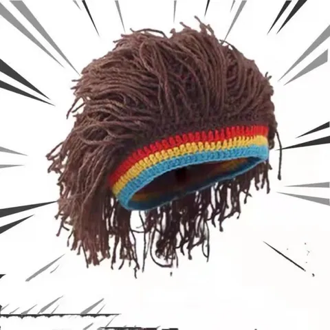 Cappello In Maglia Reggae Dreadlocks Parrucca Per Uomini Donne Hip Hop A Righe Cappello Invernale Caldo Berretto Da Festa