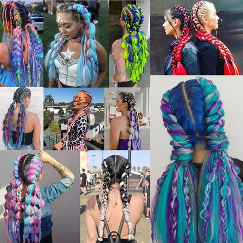 Συνθετικές Επεκτάσεις Μαλλιών Jumbo Braids για Γυναίκες Όμπρε Μαλλιά για Πλέξιμο με Βελονάκι Ανθεκτικά στη Θερμότητα Μαλλιά για Πάρτι