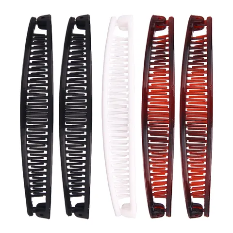 Minimalist Plastic Wave Interlocking Hair Combs For Women Korean Style Acrylic Hair Side Combs Decorative Hair Clips Styling Tools