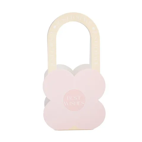 Blumen Handgriff Geschenkbox Pappe Blumenverpackung Handtasche Vierblättriges Kleeblatt Design Tag Des Lehrers Geschenktüte