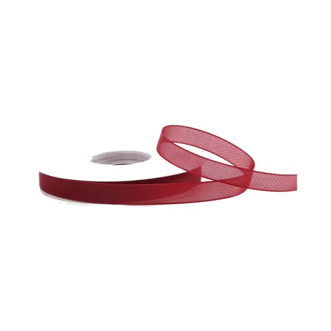 Solid Color Organza Ribbon For Flower Wrapping DIY Handcraft Bow Cake Baking Ribbon Gift Packaging Polyester Sheer Ribbon