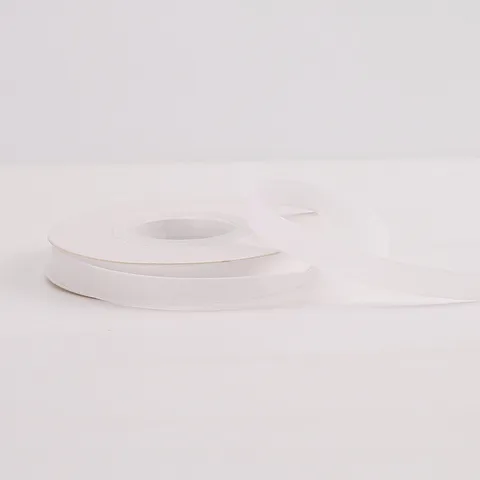 Solid Color Organza Ribbon For Flower Wrapping DIY Handcraft Bow Cake Baking Ribbon Gift Packaging Polyester Sheer Ribbon