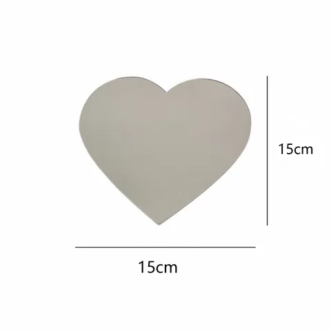 Specchio Acrilico Cuore Tondo Materiale Imballaggio Bouquet Fiori Scatola Regalo Decorazione Inserti Specchio Con Scritta Love