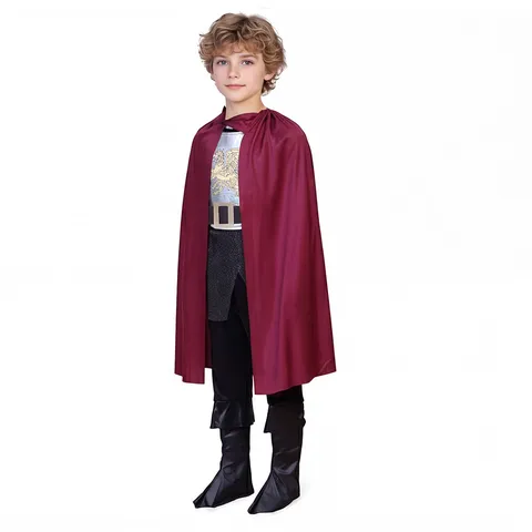 Disfraz de Rey Real para Niños Niños Halloween Cosplay Fiesta Traje Deluxe Rendimiento Capa Chaleco Pantalones Conjunto