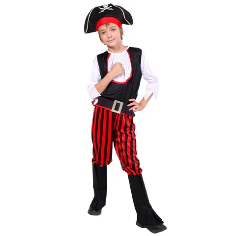 Kinderen Halloween Piraat Kostuum Jongens Meisjes Piraten Kapitein Outfit Cosplay Feest Verkleed Set Met Hoed