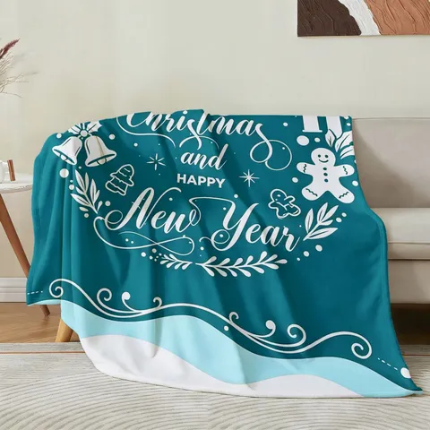 Coperta in Flanella di Natale Stile Nordico Morbida Calda Coperta in Pile per Letto Divano Soggiorno Decorazione Casa