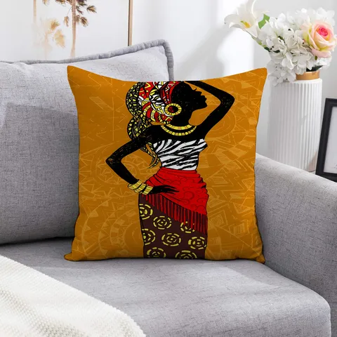 African Tribal Ethnic Geometric Print Cushion Cover Polyester Decorative Throw Pillow Case For Sofa Home Decor