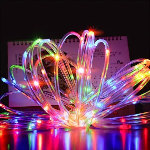 Solar LED String Lights Outdoor Waterproof Flexible Tube Fairy Lights For Christmas Party Garden Yard Wedding Decor