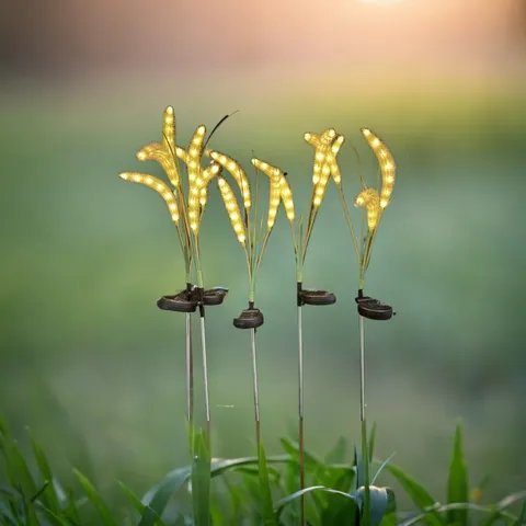 Solar LED Foxtail Grass Light Outdoor Garden Lawn Decor Waterproof Landscape Lighting Pathway Yard Decoration Lamp