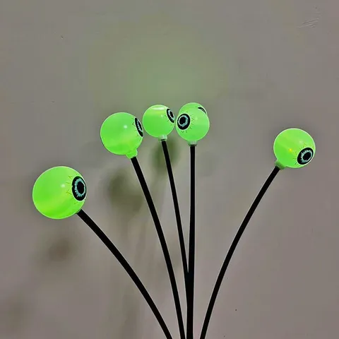 Halloween Solar Powered LED Eye Ball Stake Lights Outdoor Waterproof Garden Yard Spooky Party Atmosphere Decorative Lamp
