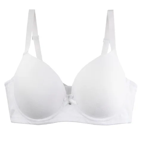 Women Plus Size Lace Push Up Bra Floral Jacquard Adjustable Strap Comfortable Daily Underwear Lingerie
