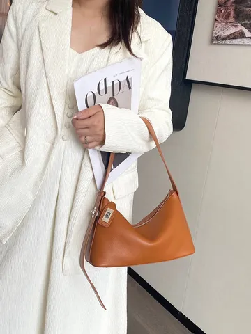 Echtes Leder Achseltasche Für Frauen Französisch Retro Kissen Umhängetasche Luxus Designer Stil Handtasche Freizeit Pendler Handtasche