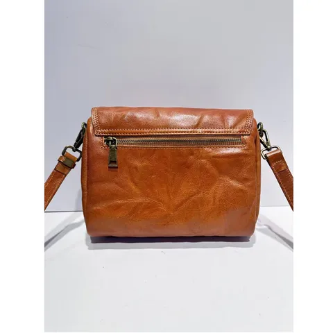Women Genuine Leather Crossbody Bag European Retro Style Small Square Envelope Bag Vintage Casual Shoulder Bag