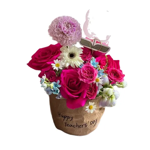 Vintage Waschbare Kraftpapiertüte Blumen Geschenktüte Braun Für Blumenstrauß Topfpflanzenverpackung Lehrertag Home Aufbewahrungskorb